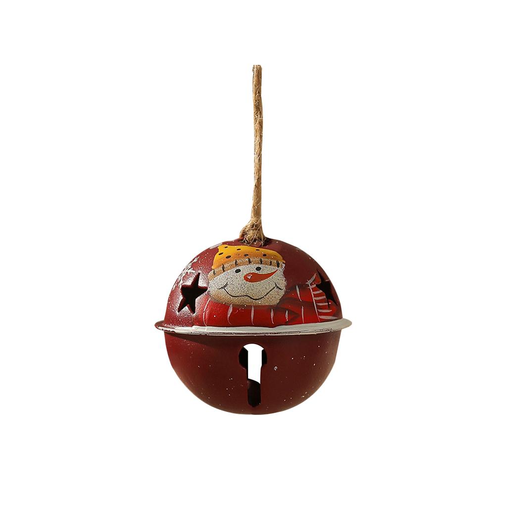 Christmas Tree Pendant Retro Old Christmas Wrought Iron Bell Decoration Pendant