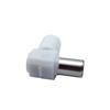90° Solderless RF TV Connector - 9.5mm Male Antenna Plug