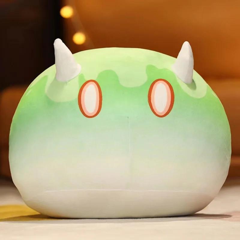 Genshin Impact Slijm Pluche Speelgoed Anime Pop Element Anemo Elektro Pyro Cryo Hydro Geo Dendro Zacht Kussen Vakantiecadeau voor Kinderen