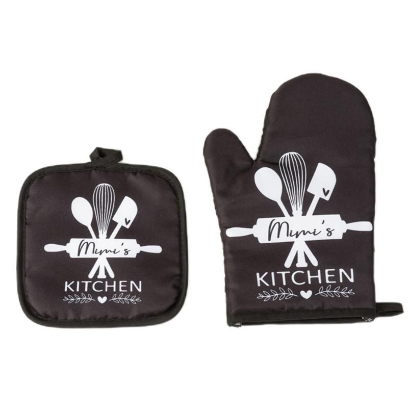 

Cooking Baking Gloves Oven Mitts Heat Resistant Nonslip Kitchen Baking Gloves Kitchen Microwave Insulation Gloves