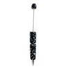 Comfortable Grip Gel Pen Diamond Beadable Pens, Bling Rhinestone Beaded DIY Bead Pen, Crystal Shaft Decorative Craft Black Ink Ballpoint Pens