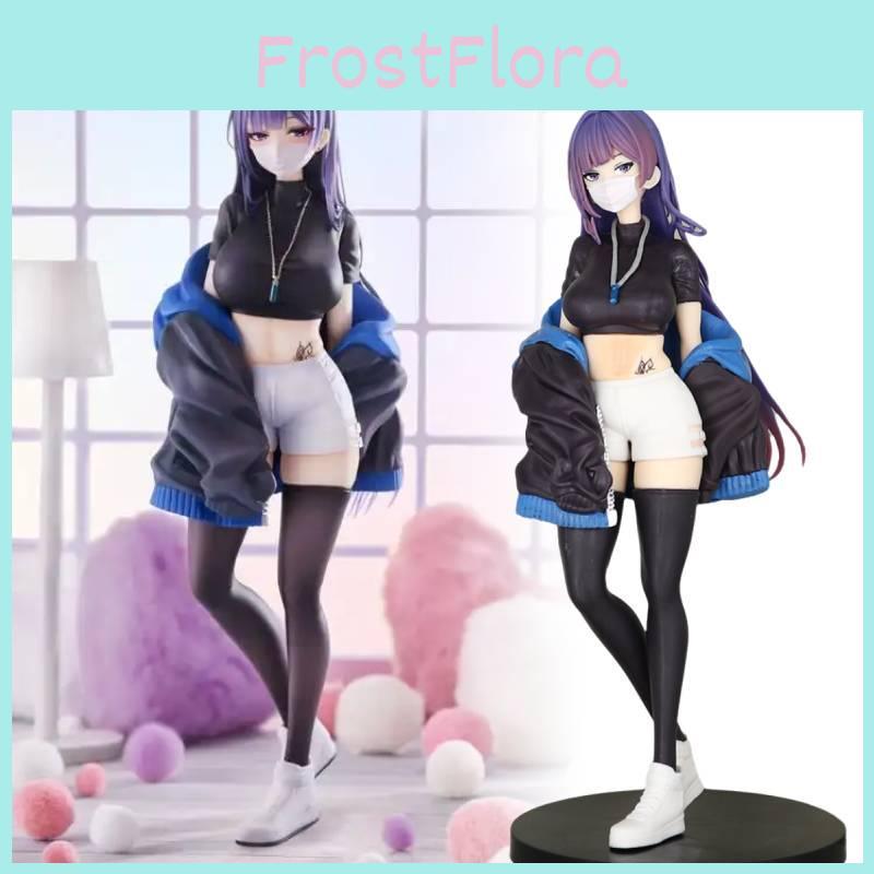 Masked Maxcute Girl Yuna Figure Anime Statue Model Ornament Xmas Garnish Gift