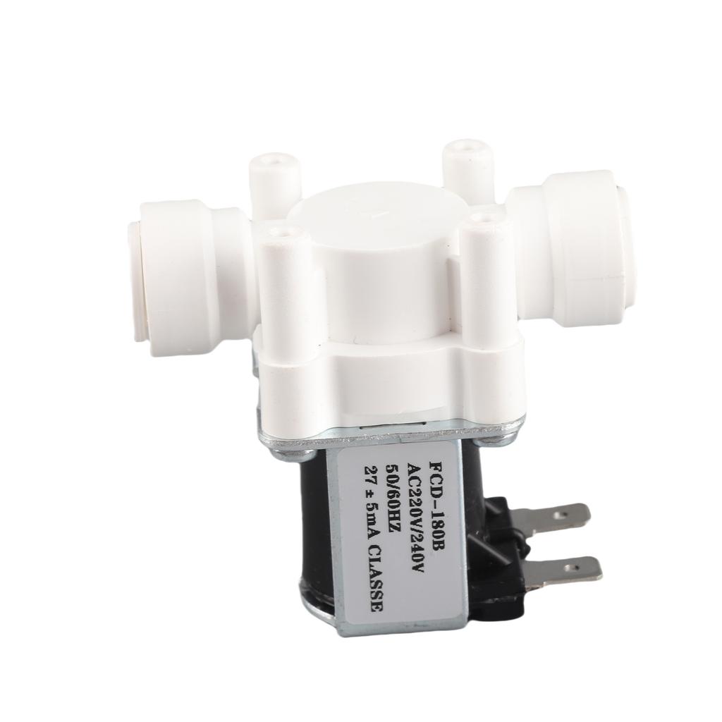 Plastic Electric Solenoid Valve 3 8in Quick Connector Normally Closed Solenoids ValvesAC220V