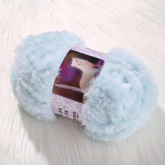 1 Roll 50g Fluffy Skin-frendly Crochet Thread Polyester Clear Texture Knitting Cotton Yarn Clothing Accessories