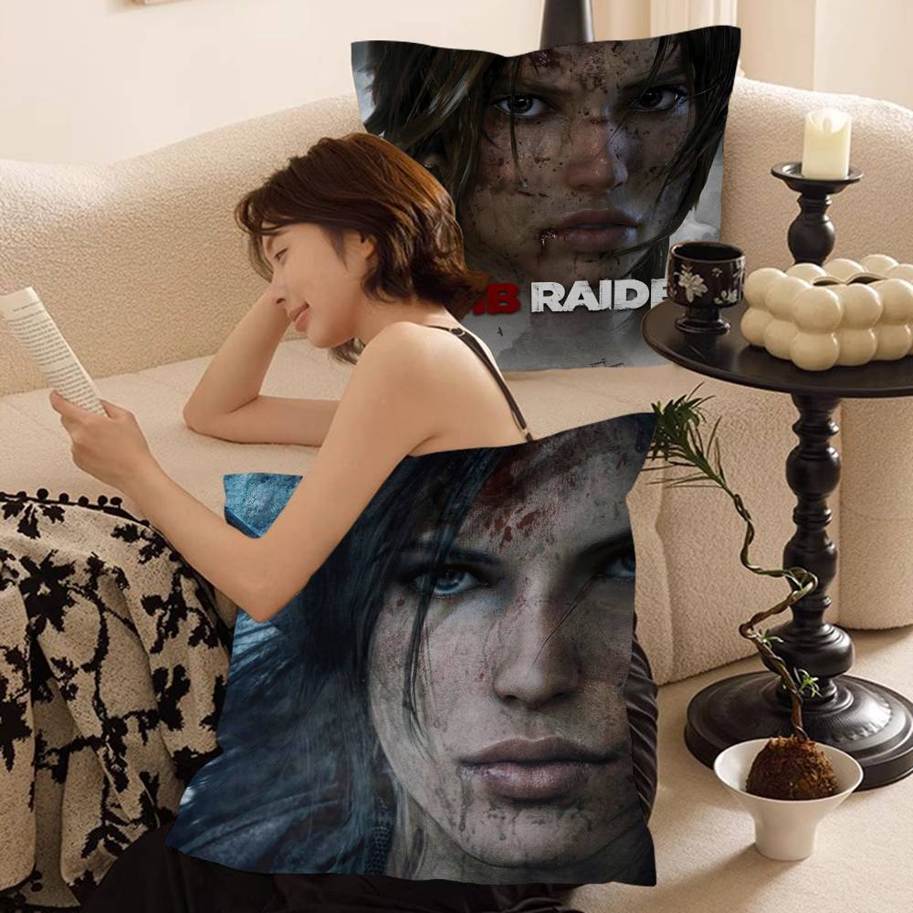 Game T-Tomb R-Raider Pillow Gift Home Office Decoration Pillow Bedroom Sofa Car Cushion CoverPillow Case