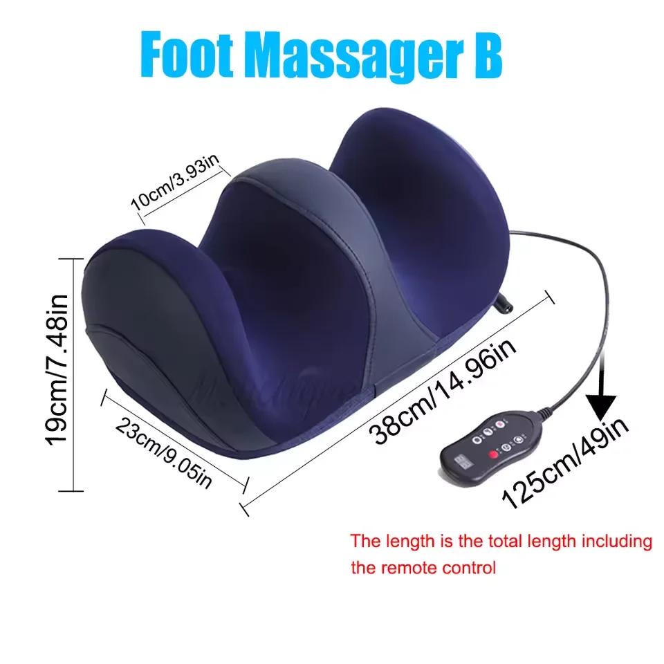

Smart Electric Foot Massager Fully Automatic Massage Machine Hot Compress Shiatsu Kneading Relieve Fatigue Relaxation Muscle синій