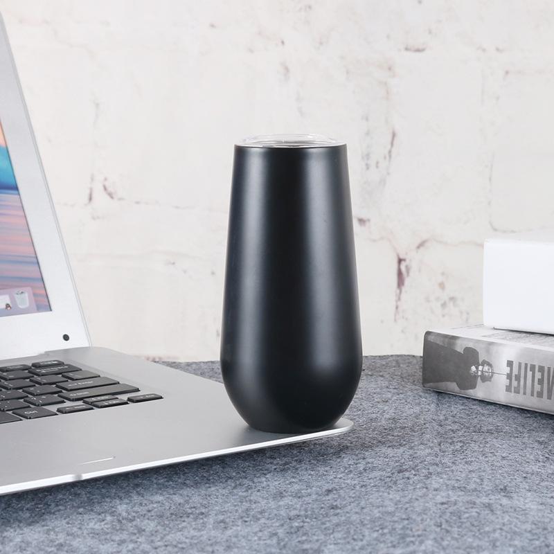 

Бокал для вина из нержавеющей стали, пивной бокал, стакан для яичной скорлупы, стакан для льда, вакуумный стакан для воды 6oz