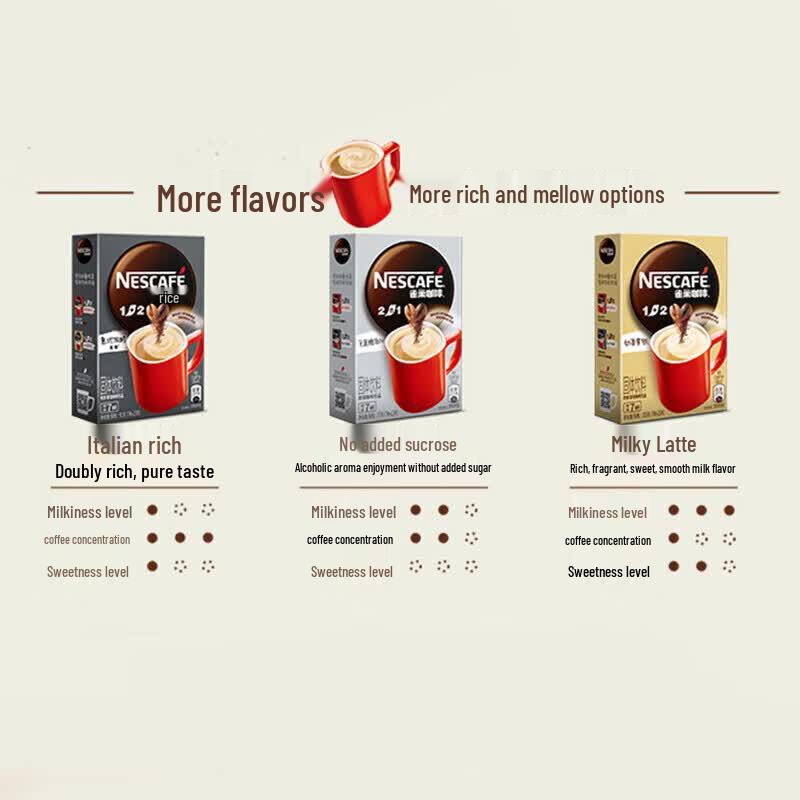 Nestlé 1+2 Original Instant-Kaffeemischung mit wenig Zucker