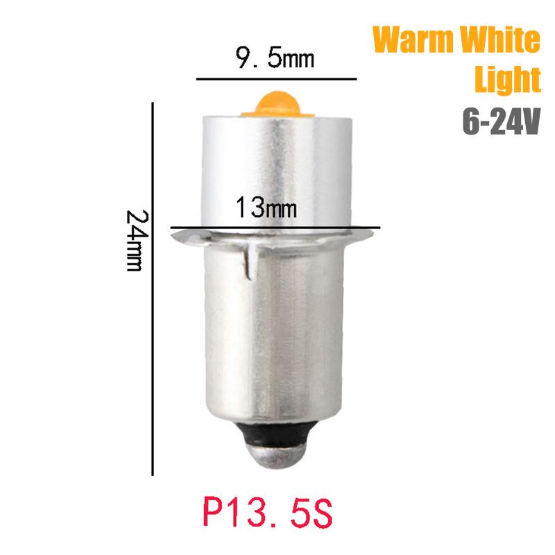 P13.5S 3W Dc3V-12V Dc6V-24V Led Upgrade Lamp Bulb Flashlight Replacement Bulb Torch Emergency Light Bulbs Work Cd Cells