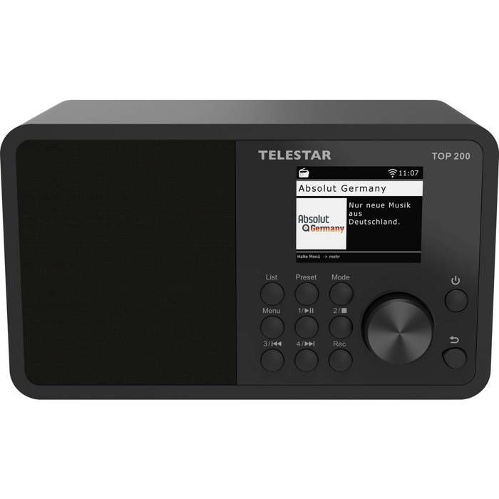 Telestar TOP 200 Schwarz Radio Internet portative Internet, DAB+, FM noir