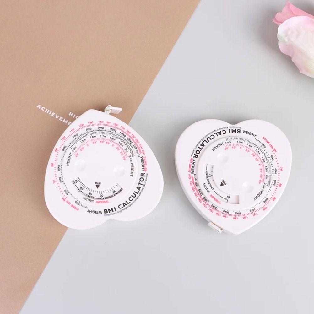 BMI Calculator Heart Shape Tape Accurate Measurement Tool New Body Measuring Tape