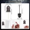 48Pcs Halloween Cake Toppers Tombstone Decorations Set for Halloween Party Spooky Cupcake Cookies Decorations