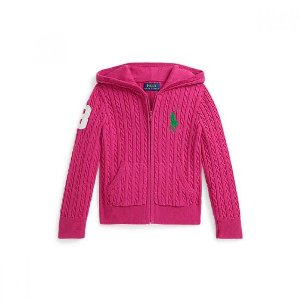 Polo Ralph Lauren Girls 2 6 Big Pony Mini Cable Hoodie  Cwposwer6820580650 3