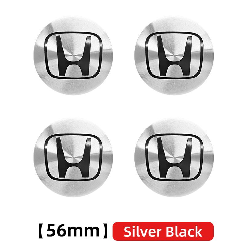 3D 4pcs 56mm 60mm 65mm Car Wheel Center Hub Cap Stickers Decal For Honda Civic Fit Jazz Accord CRV City Odyssey Passport Pilot CUI2