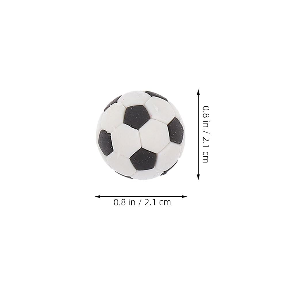 INOOMP Mini Soccer 3D Soccer Ball Pencil Erasers for Learning Sports Party Souvenirs 12-Pack Erasers, Shaped, Kids, Supplies, Stationery,
