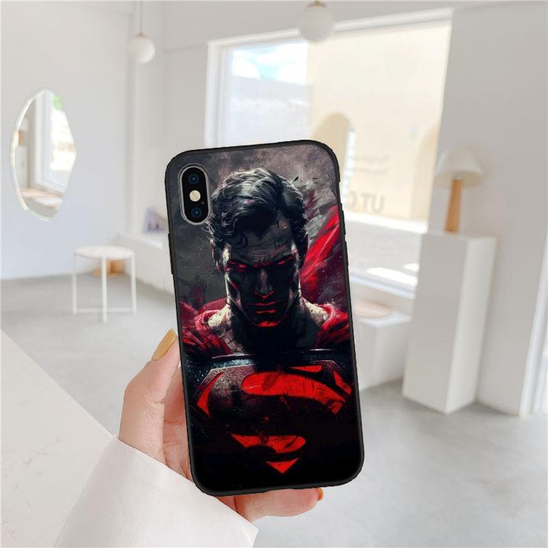 CJ106 Superman Soft Shell Phone Case for Redmi Note 10 11 12 Pro Max 10S 10C 10T 11A 11S 12S 12C