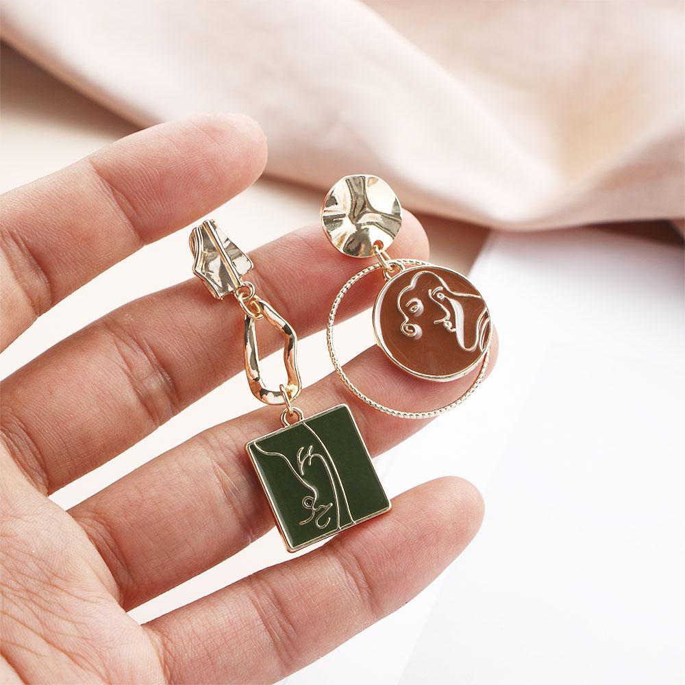 Exaggerated Abstract Face Punk Party Jewelry Dangle Earrings Fashion Accessories Stud Earrings
