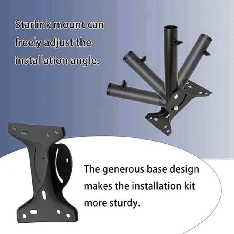 Adjustable Roof Mount Holder Kit For Starlink V2 Antenna Satellite Dish Installation Bracket Support Accessories For SUV