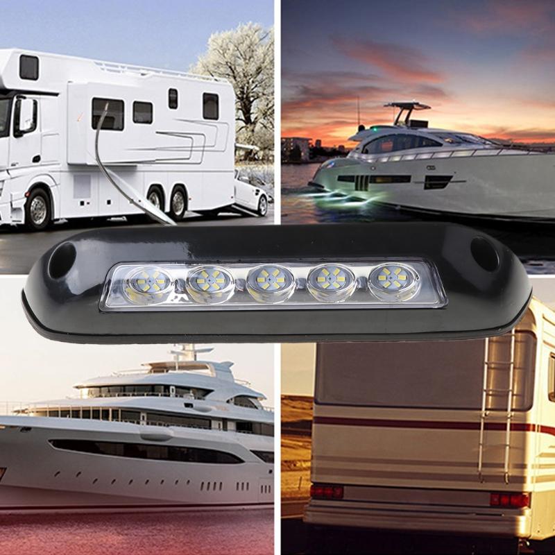 Motorhome Ceiling Light RV Yacht 12V LED Awning Lamp Sunshade Panel Light Bar Boat Trailer LED Spotlights