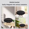 Portable Speakers Stand Metal Desk Organizers with AntiSlip Wood Feet for B&W Formation Wedge Speakers