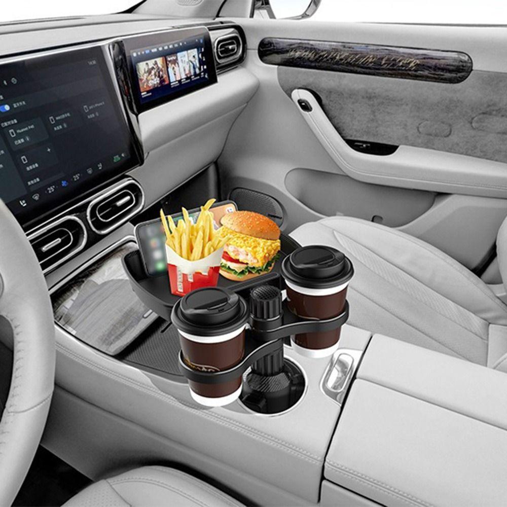 Detachable Design Car Cup Holder Expander 360° Rotation Car Food Storage Rack  Drink