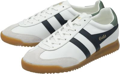 Gola Classics Men's Torpedo Leather Trainers White/navy/sage