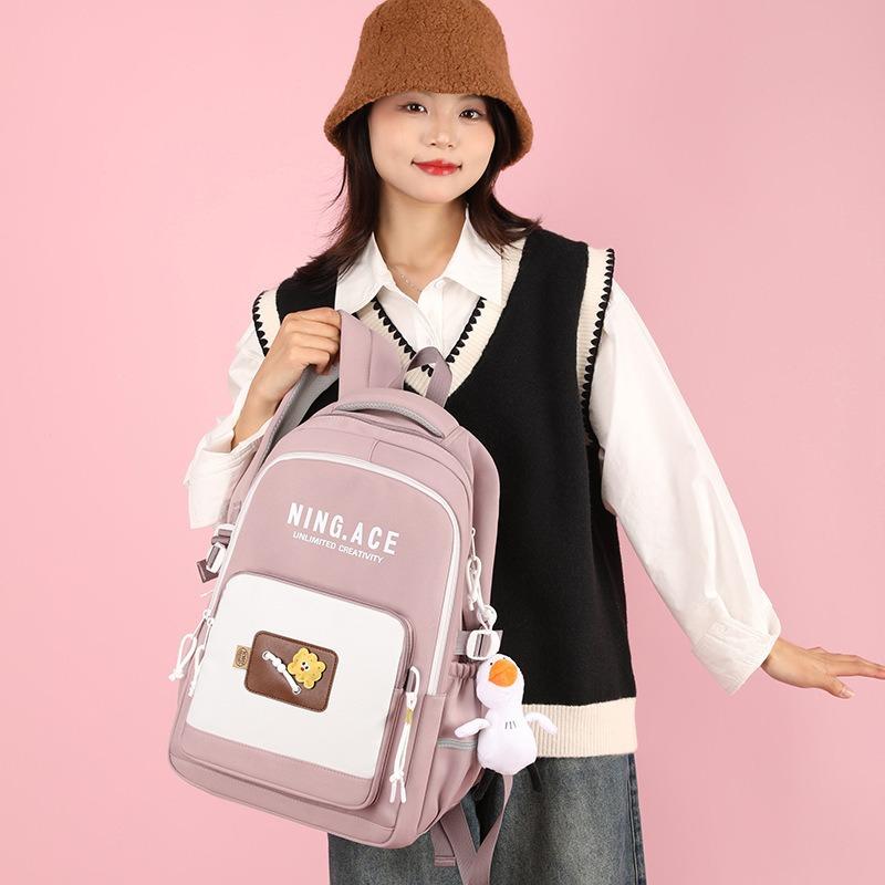 Student burden reduction Large capacity Middle school student Junior high school student schoolbag Female high school student Girl primary
