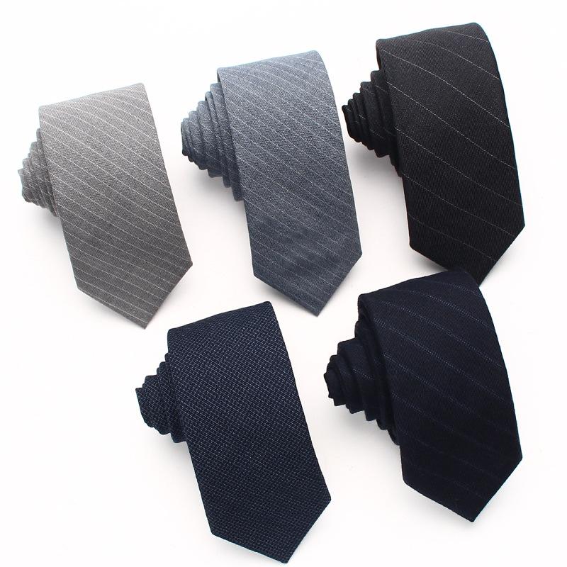 Wool Tie Men'S Striped Plaid Casual Tie Best Man Suit Shirt Accessories Tie