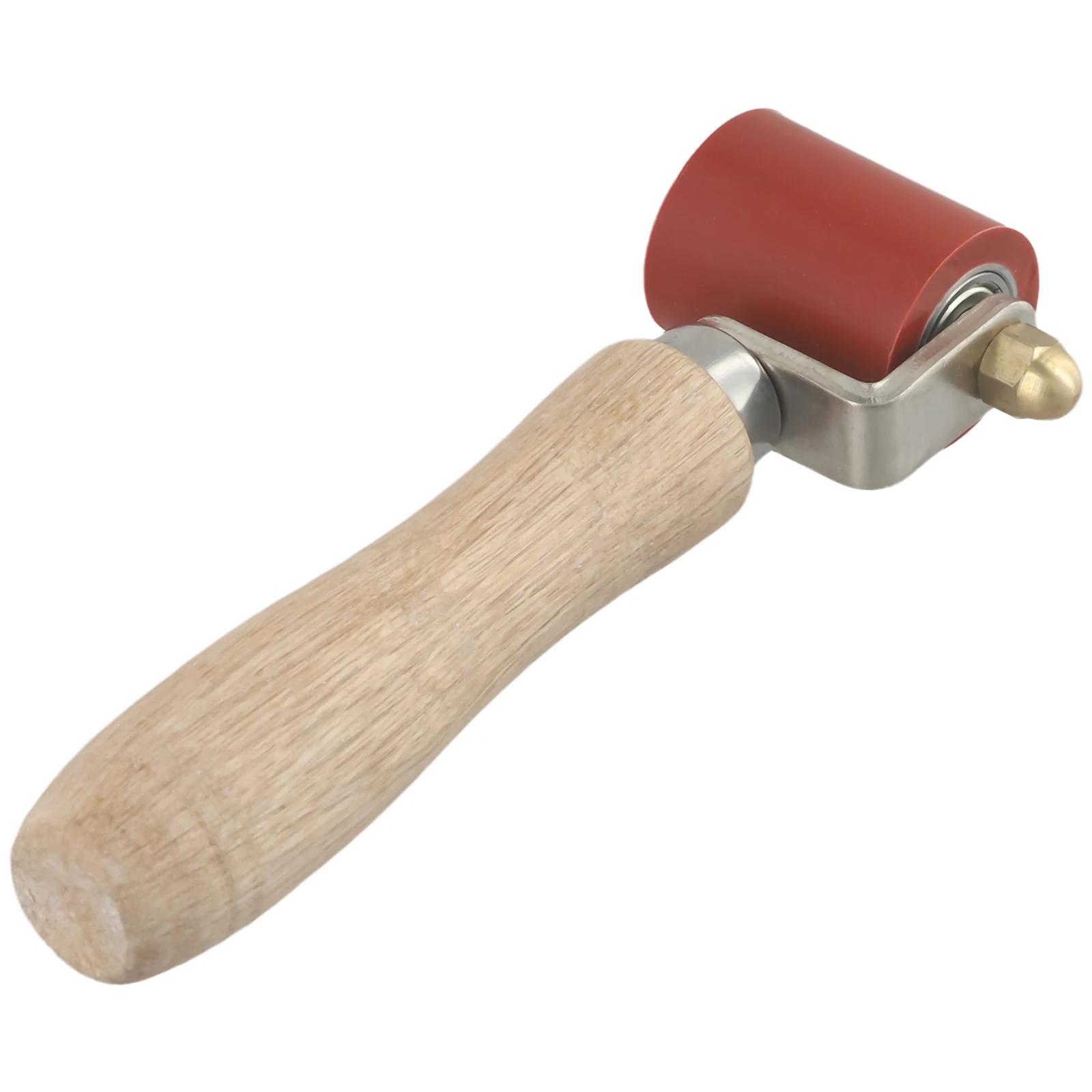 Ergonomic Solid Wood Handle High Temp Resistance Silicone Welding Roller PVC Waterproof Membrane Tarpaulin Membrane