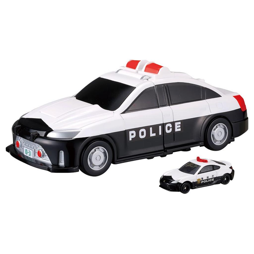 Takara Tomy Tomica Vehicle Town Transforming Patrol Car Miniature Car Toy for ages 3 and up (with Tomica)