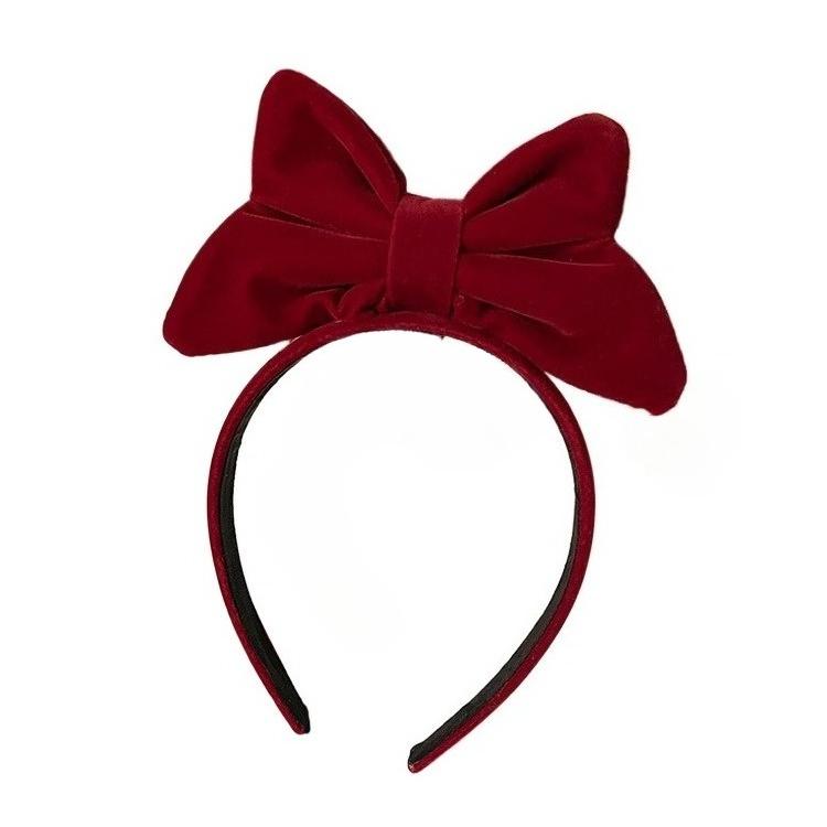 1pcs New Year's Big Red Three-dimensional Bow Headband Internet Famous Princess Cute Hair Clip Hair Pressure Headband