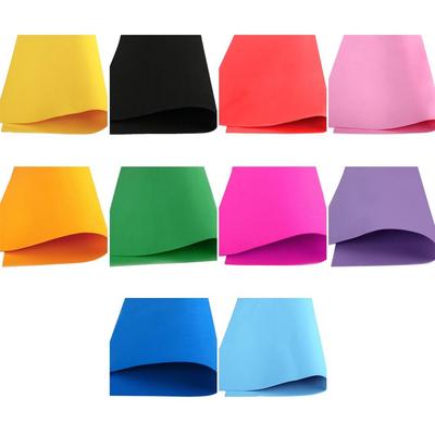 EVA 10pcs Sponge Foam Paper 1mm Thick 50x50cm PE Paper DIY Scrapbooking Suitable for Kids Baby School Art Crafts