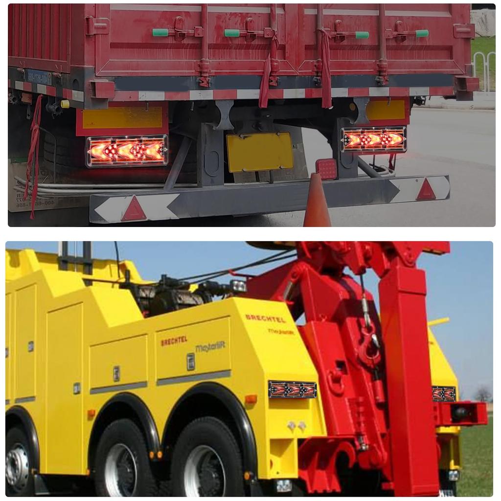 Biqing 2 STÜCKE LED Anhänger Brems- Stopp LKW Rücklauf Blinker Rückleuchten für LKW Anhänger Traktor LKW Kastenwagen Leuchten, Lichter,