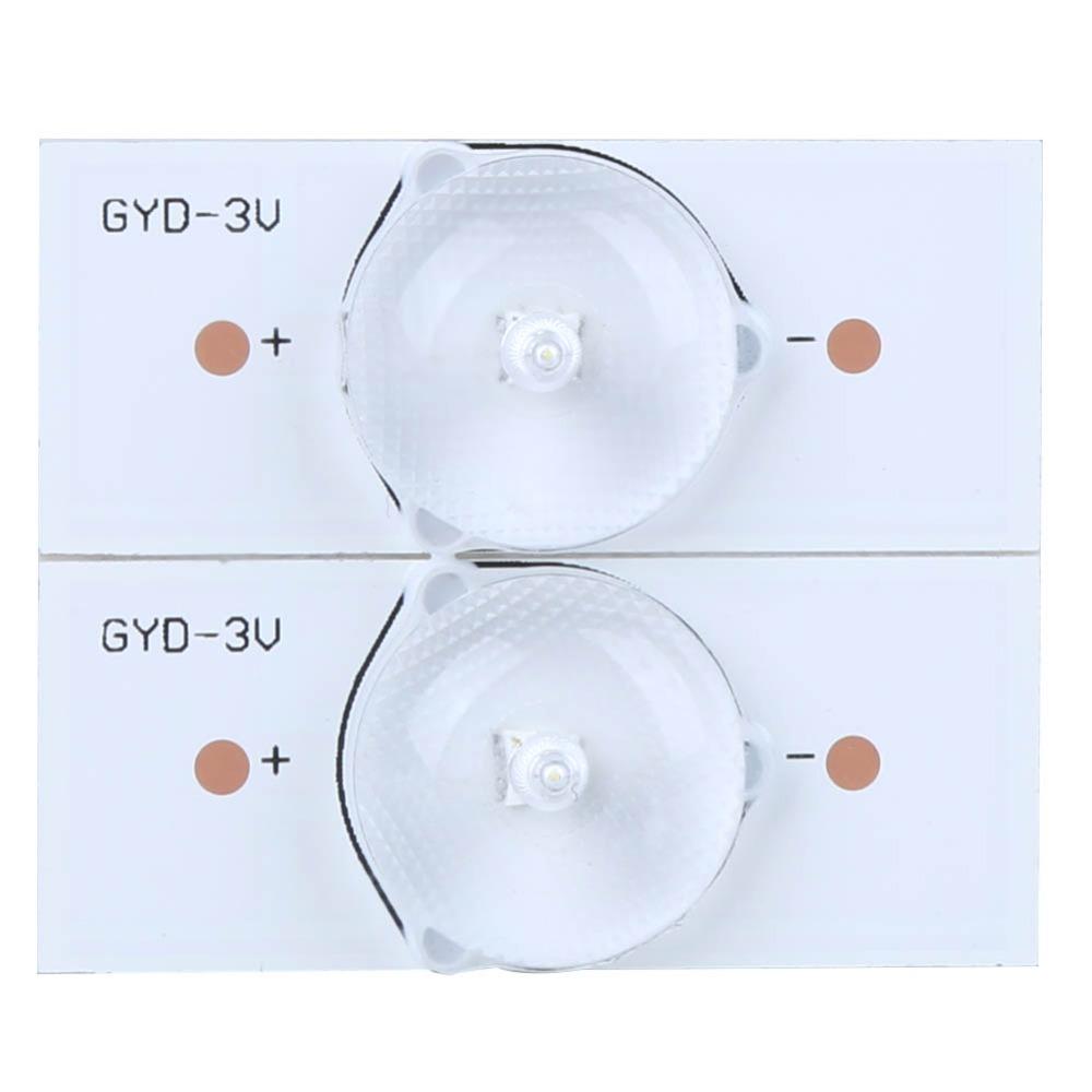 20 STÜCK 3V SMD Lampenperlen Glasfaserplatte Lichtperle Lampenperlen Ersatz Hintergrundbeleuchtung Reparatur