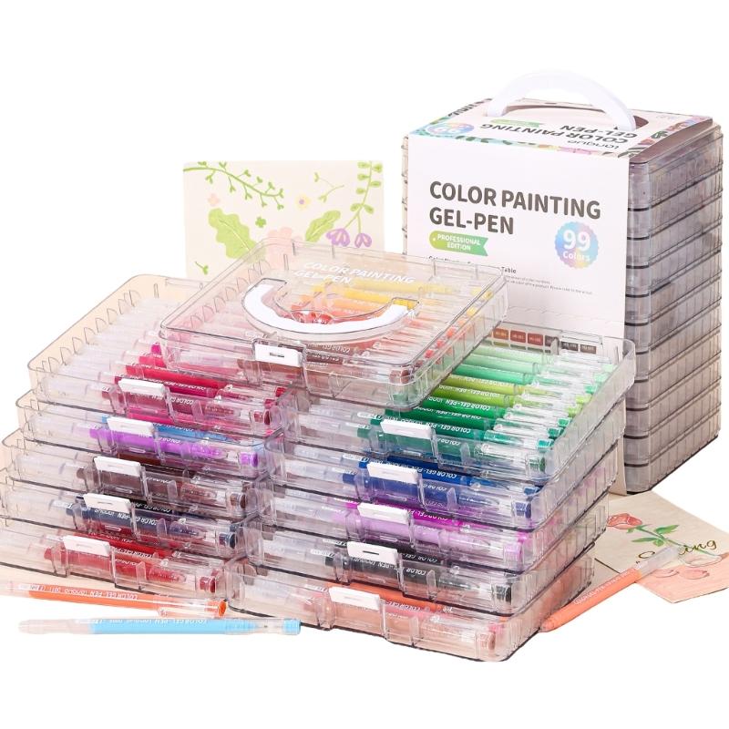 45/72/99Pcs Multicolored Gel Pen Assorted Color