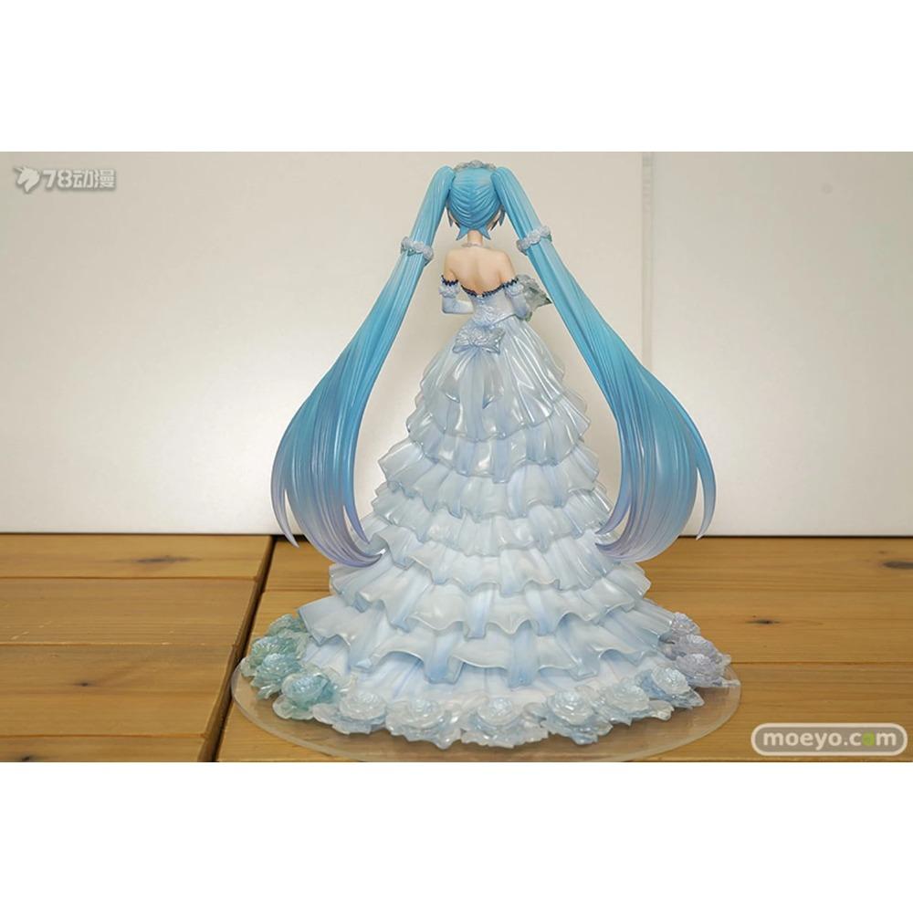 20CM Anime Hatsune Miku Figure 1/7 Wedding Dress Ver Flower Wedding Model Toy Gift Collection Action Figure PVC