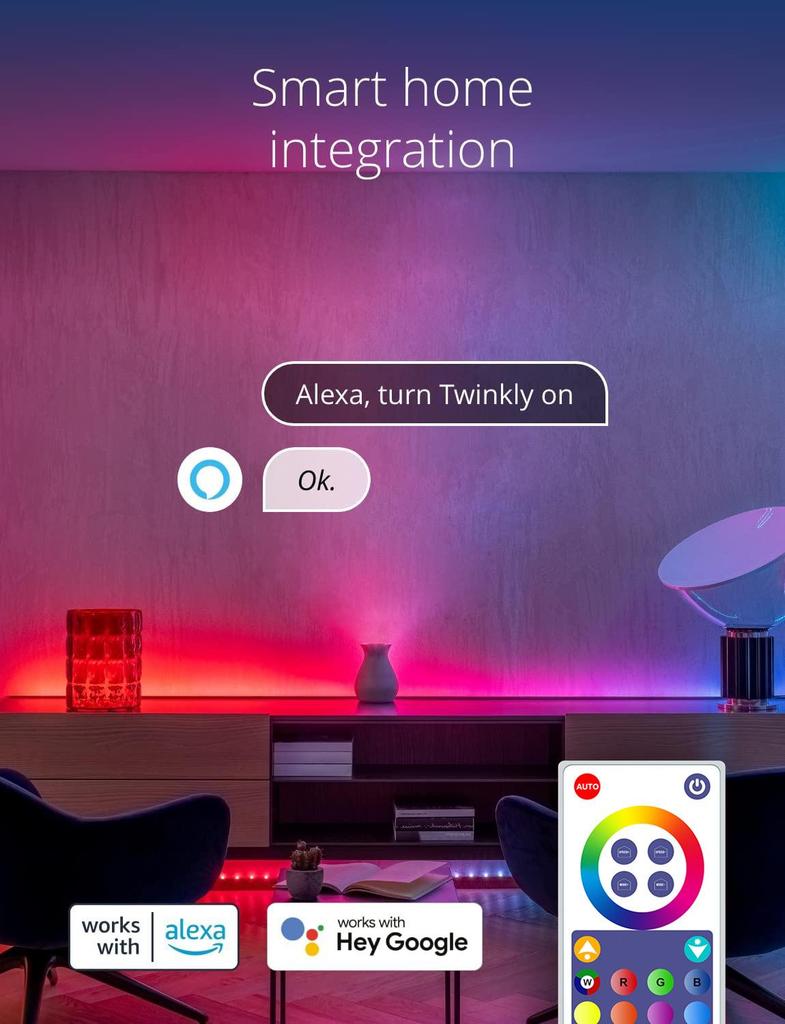 Tuya Smart WiFi Fairy Lights: Colorful LED String Lights for Christmas, Holidays, and Parties.