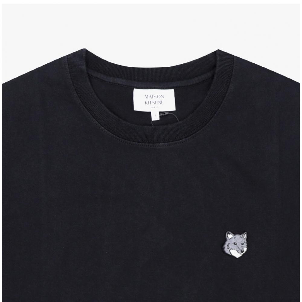 MaiSon KiTSune Toppa Testa di Volpe Grigia Uomo S T-Shirt Pm00108kj7025
