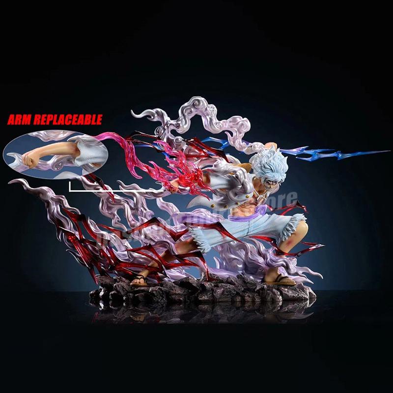 GK One Piece Nika Action Figure Sun God Gear 5 Monkey D Luffy Figurine PVC Collection 20cm Thunderbolt Luffy Figures Model Toys