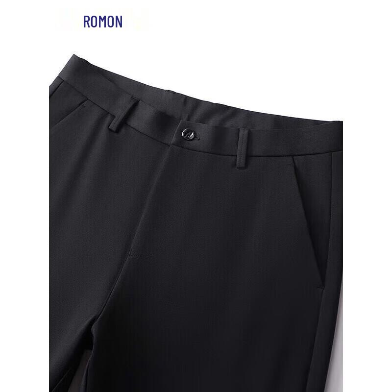 Romon Men's Stretch Workwear Straight Casual Pants