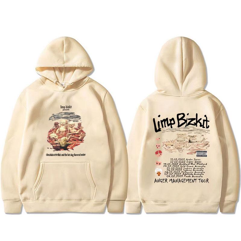 Rock Band Limp Bizkit Anger Management Tour Hoodie Men Women Casual Oversized Pullover Hoodies Hip Hop Streetwear
