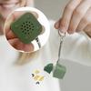 Frog Croaking Fidget Toy with Light & Sound Rechargeable Keyboard Fidget Toy Portable Anxiety Relief Fidget Keychain Sensory Decompression Gadget for