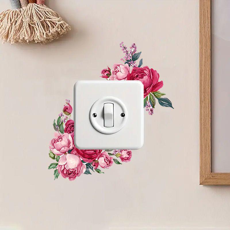 Rose Universal Switch & Socket Wall Decoration Sticker