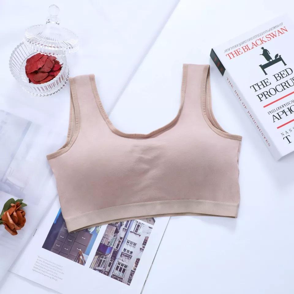 Pure Cotton One-piece Beauty Back Bra, Sling, Chest Wrap, Tube Top, Yoga U-shaped Gathering Underwear Women