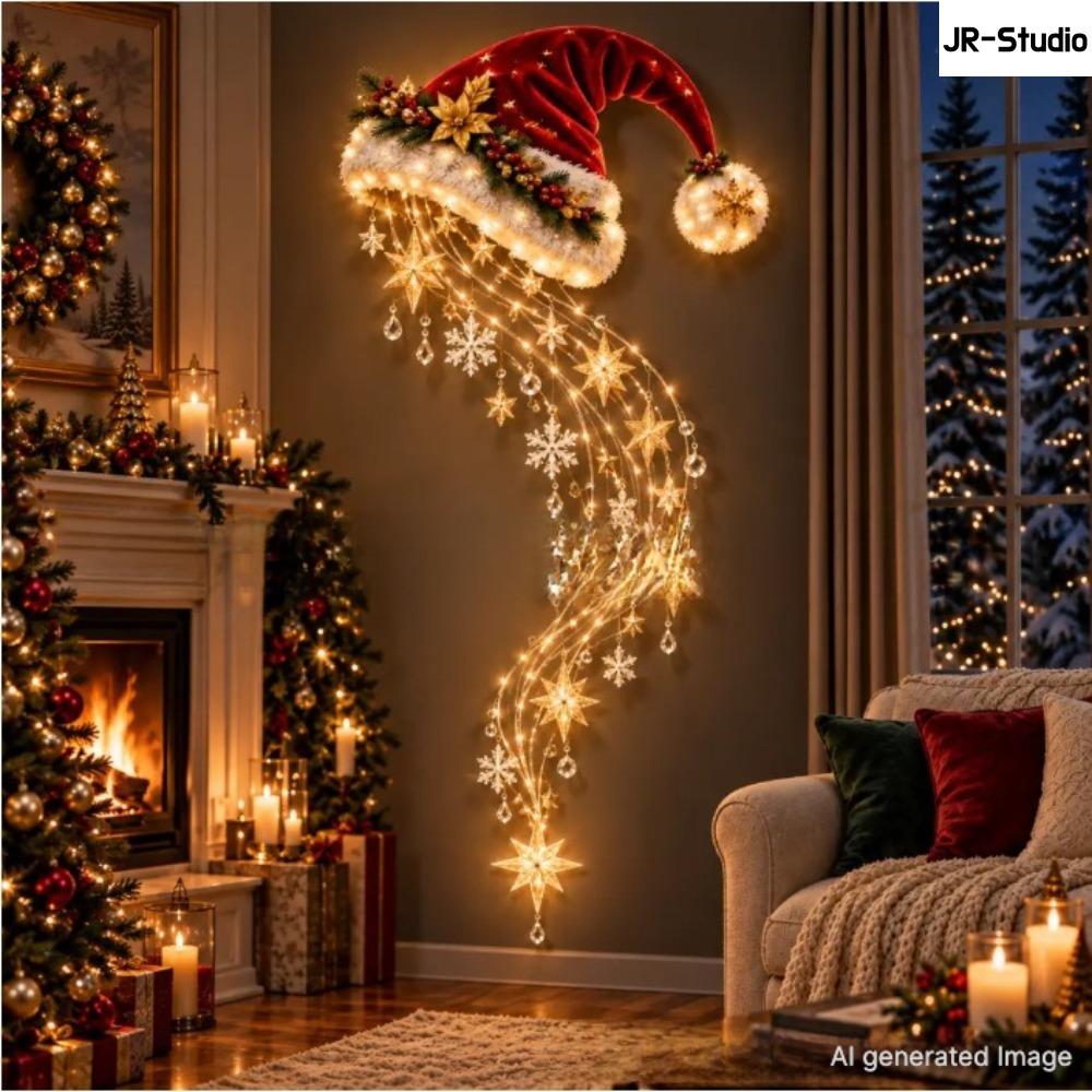 Light Up Angel Wall Lamp, Luminous Wing Resin Wall Decor, Christmas Star Scene Ornament, Festive Atmosphere Home Decoration Gift