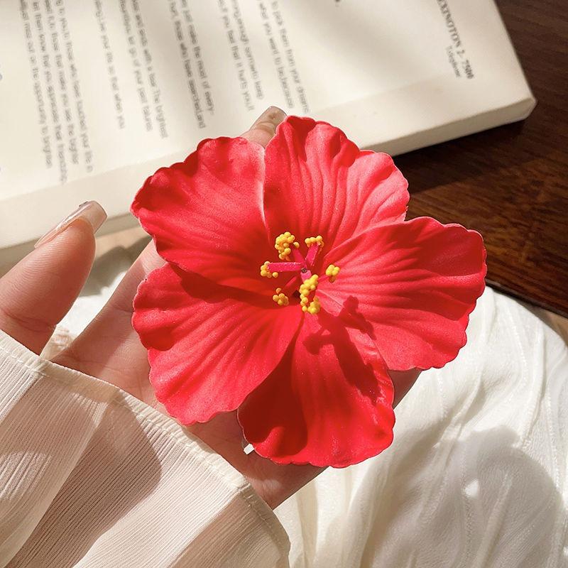 Flower Hair Clips Hawaiian Plumeria Hibiscus Flowers Barrettes Bridal Hairpins Rose Hairpin Jewelry Summer Beach Travel Gifts