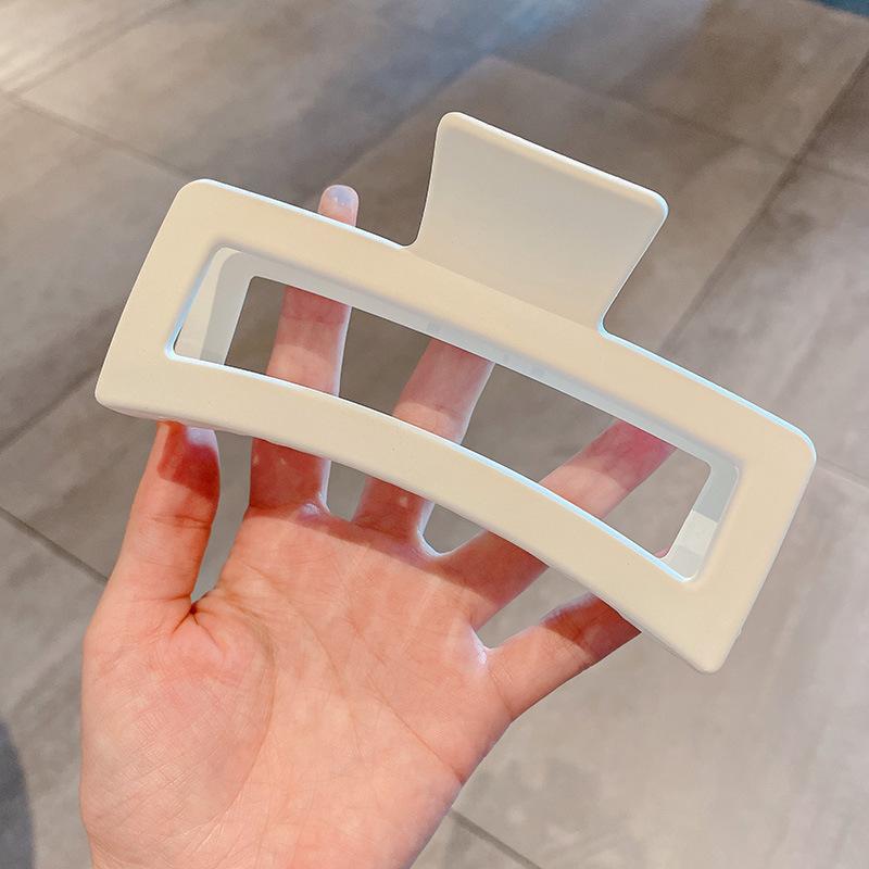 Massive schwarze matte große Haarklammern aus Acryl, Haarnadeln, Hai-Clip, Haarspange, Krabben-Haarspangen, Kopfbedeckung für Frauen, Haar-Accessoires