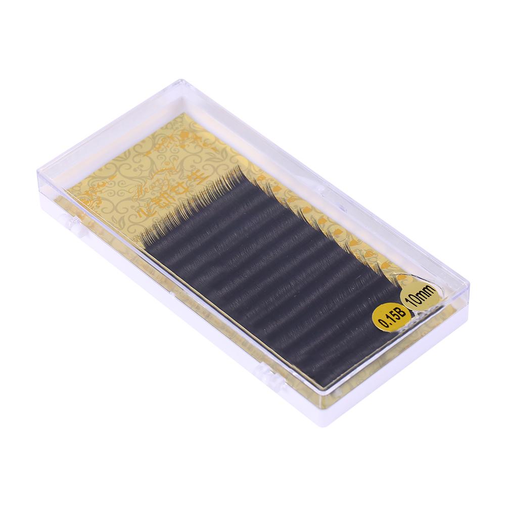 Imitation Mink Individual Eyelash Extensions Professional Make up False Lashes(0.15B,10mm)