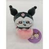 Gray Parker Service Chikawa x Sanrio Characters Momonga Kuromi Hikkake stuffed animal watching from the desktop
