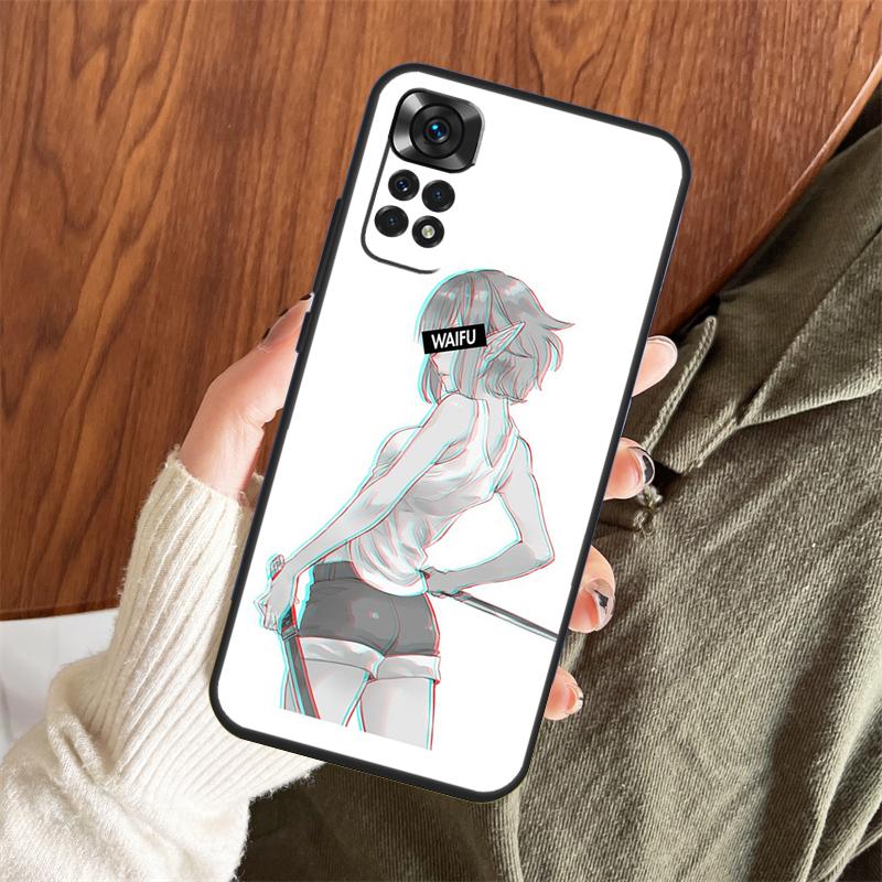 Sugoi Senpai Anime Waifu Sexy Girl Case For Xiaomi Redmi Note 14 Pro 13 12 11 10 15 Pro Plus Redmi 15 C 13 10C 12C 13C 14C Cover